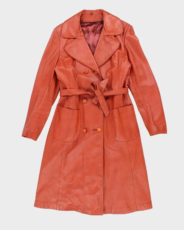 Vintage Jeno De Paris Leather Coat - M Suede Jacket Faux Fur Jacket Puffer Jacket