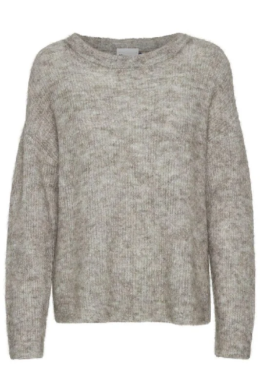 Denim Hunter Knit Pullover - Strik m. uld Sabrina Neck Pullover