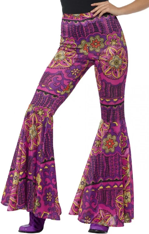 Psychedelic Flare Trousers Trousers Hiking Durable