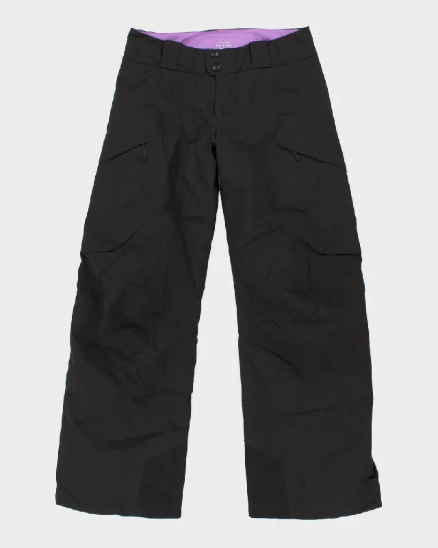 Women's Black Arc'teryx Gore Tex Ski Trousers - M Trousers practical easy-care