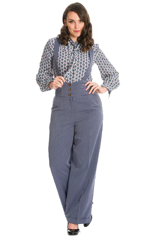 Banned Apparel - 1940s Her favourite Trousers Trousers Formal Black