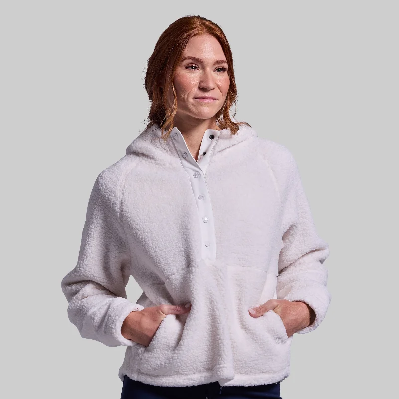 Day Hike Fleece Pullover (Ivory) Over Sleeve Pullover