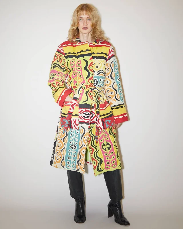 Rokit Originals Rework Blanket Coat Appliqued Beaded Sequined