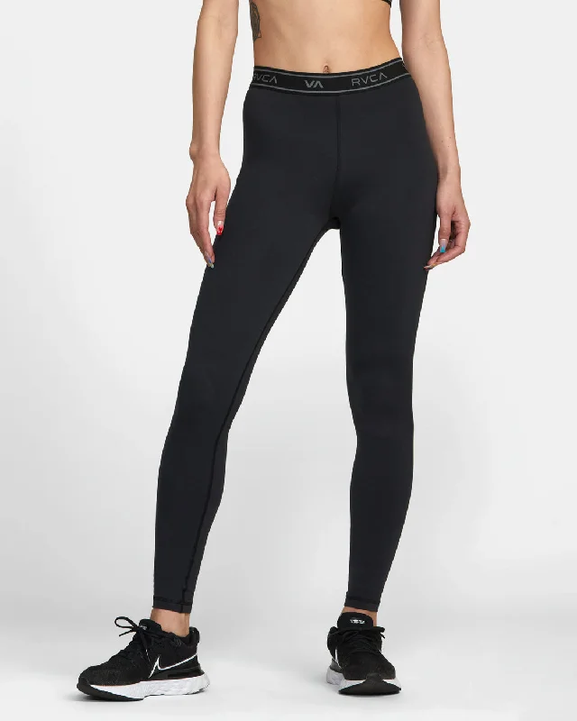 Base Workout Leggings - Black Stylish High-Waisted Leggings