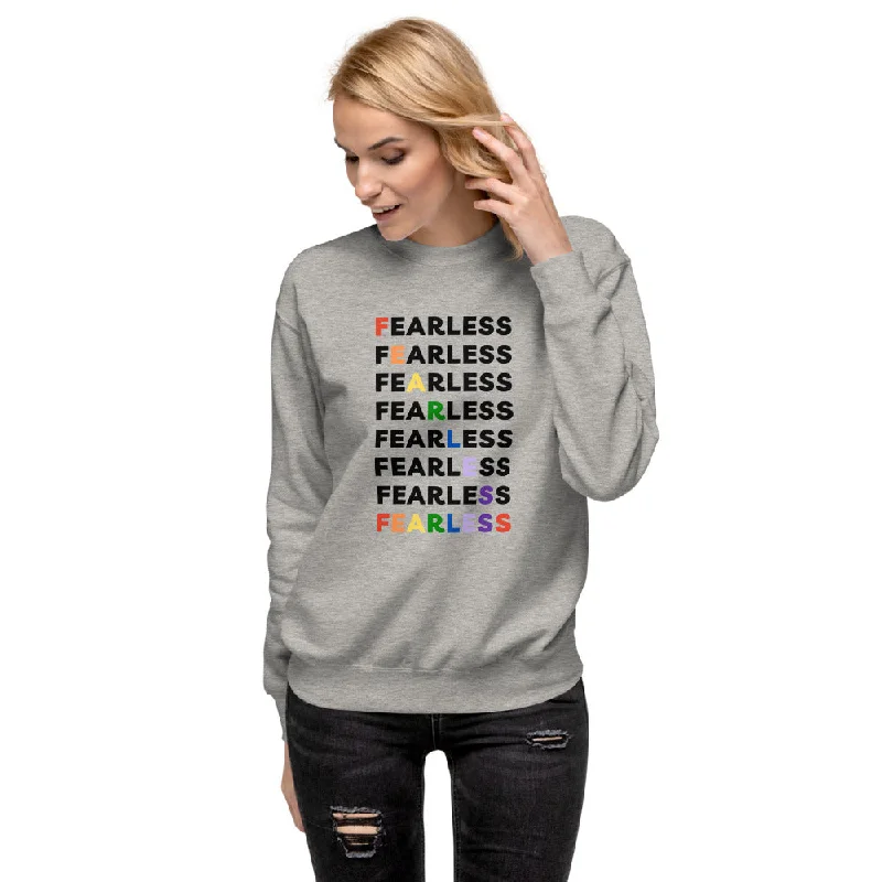 Fearless Rainbow - Fleece Pullover Sarouel Sleeve Pullover
