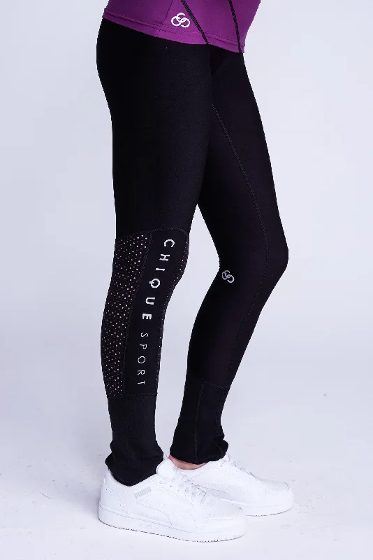Inspire Non-Slip Leggings in Black Comfortable Yoga Tights Leggings