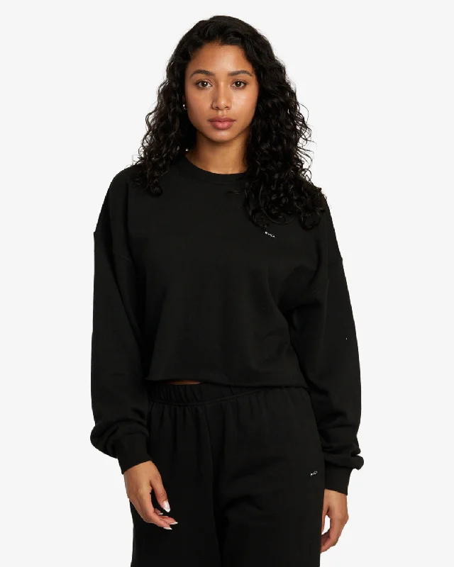 Sunday Pullover - RVCA Black Alpaca Blend Soft