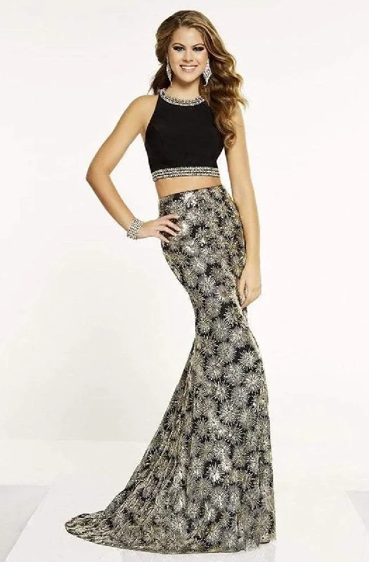 Panoply - 14874SC Sleeveless Crop Top Sequin Lace Dress Knit Fabric Woven Fabric Fleece Fabric Panoply - 14874SC Sleeveless Crop Top Sequin Lace Dress Knit Fabric Woven Fabric Fleece Fabric
