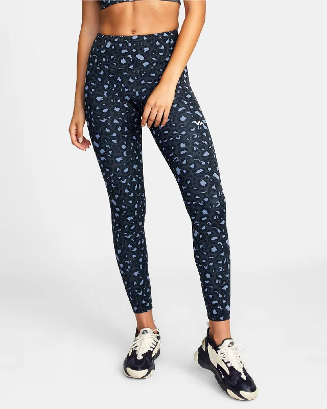 VA Essential Workout Leggings - Leo Elegant Satin Finish Leggings