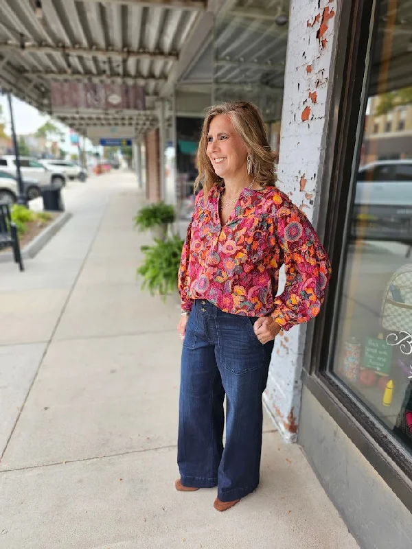 Poetry in Motion Long Drop Slv Pullover Top Shawl Collar Sweater