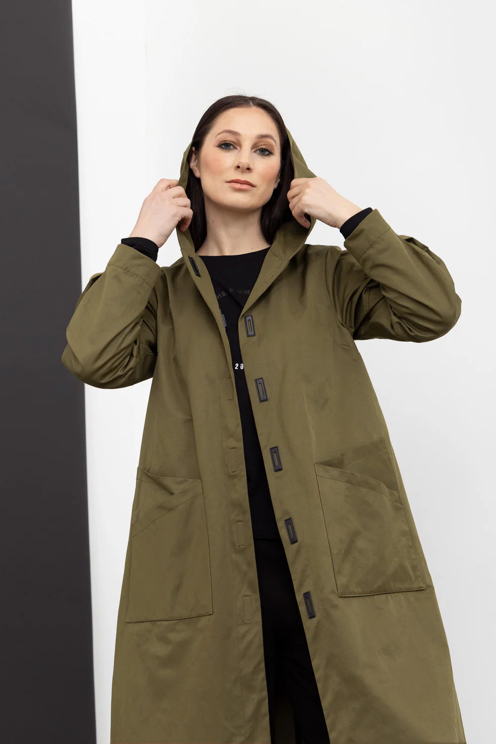 STYLE XLAB SUBCONCIOUS TRENCH COAT - OLIVE A-Line Ball Gown Mermaid
