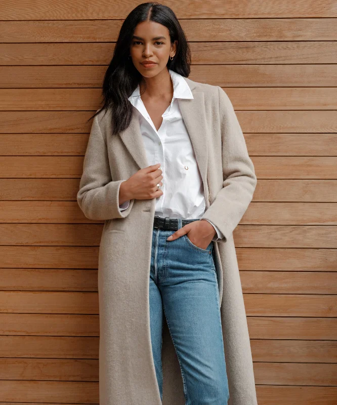 Carlyle Coat Mesh Canvas Denim