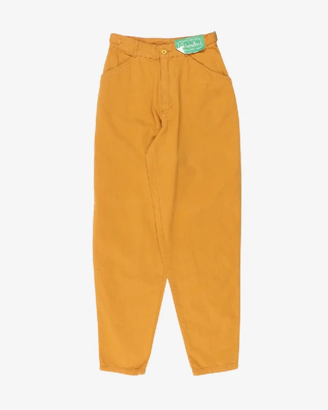 Benetton deadstock 1980s herringbone high waisted trousers Trousers Office Stylish
