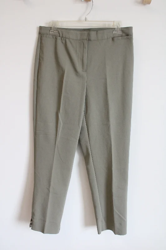 Ruby Rd. Sage Light Green Trouser Pant | 10 Trousers Elastic Waist Soft