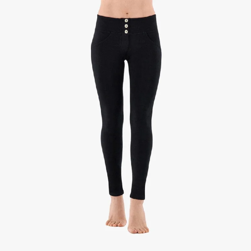 Freddy Wr.Up� Skinny Push Up Organic Cotton Trousers Medium Waist Black Trousers Occasion Special Freddy Wr.Up� Skinny Push Up Organic Cotton Trousers Medium Waist Black Trousers Occasion Special