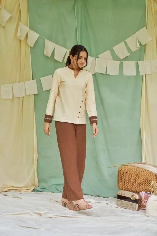 Bramble Handloom Cotton Trousers Trousers Denim Blue