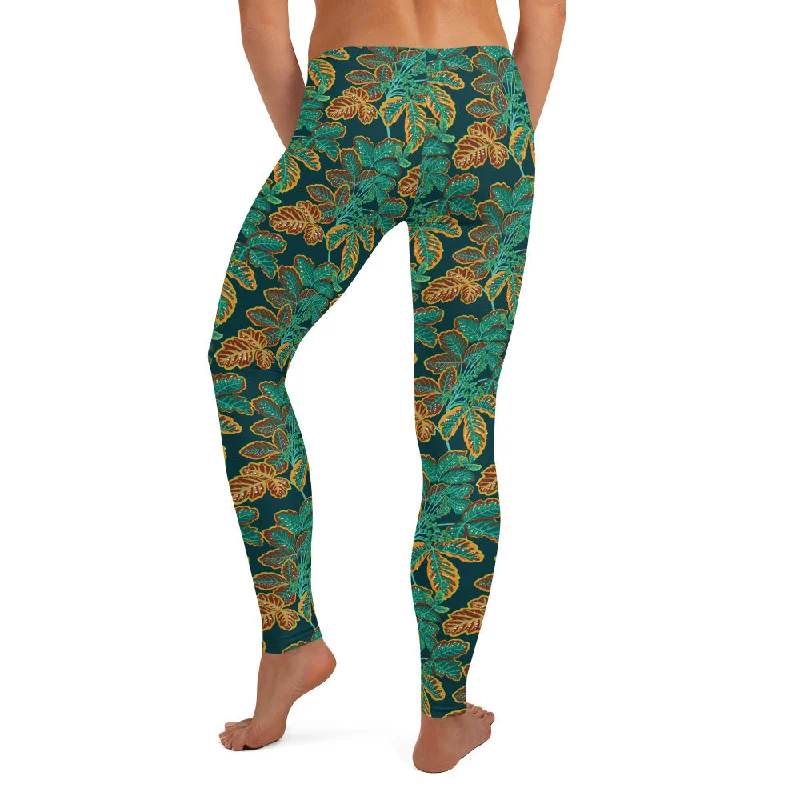 Poison Oak - Leggings Stylish Camo Print Leggings