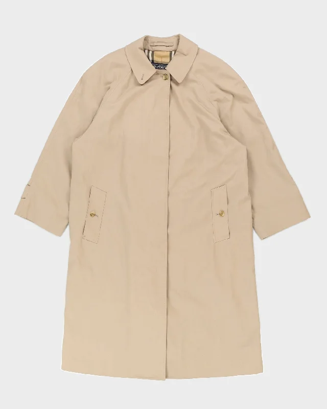 Burberrys' Beige Trench Coat - L Houndstooth Jacket Shearling Jacket Fleece Jacket