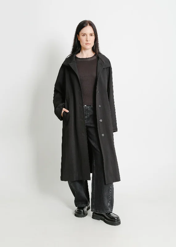 LINDUS COAT / BLACK Stole Shawl Scarf