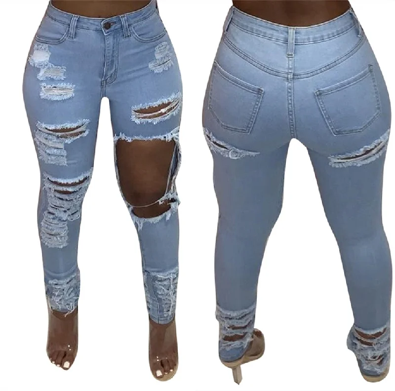 OR-LS6423 Fashion personality ripped denim jeans stretch size jeans women plus size jeans trousers for women Trousers sophisticated sleek OR-LS6423 Fashion personality ripped denim jeans stretch size jeans women plus size jeans trousers for women Trousers sophisticated sleek