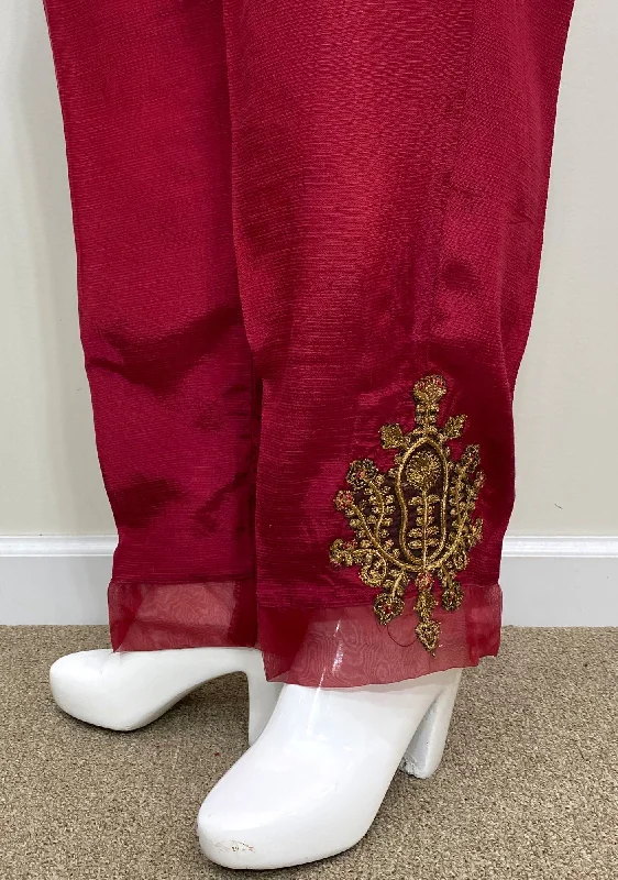 Bin Saeed Ready Made Women's Silk Trouser Trousers Winter Warm