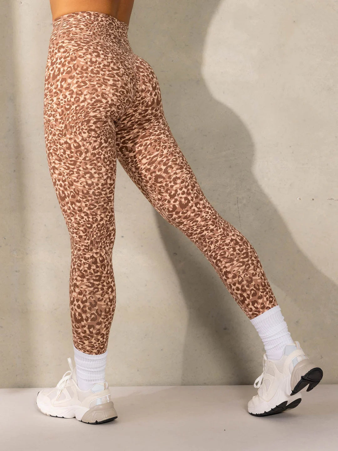 Ryderwear | Empower High Waisted Leggings - Mocha Leopard Stylish Everyday Leggings