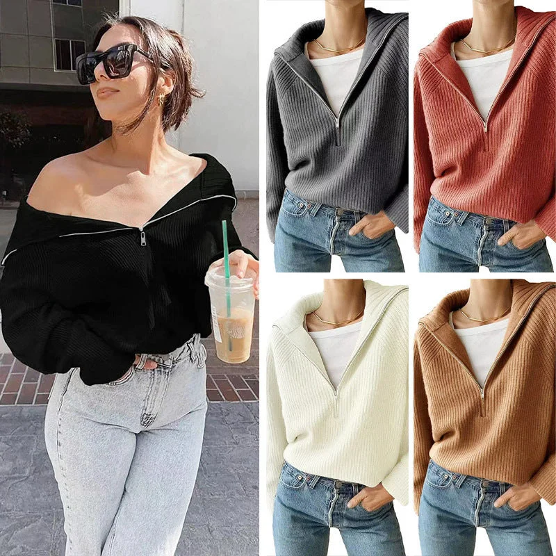 European And American Style Knitted Top Short Coat For Women Tie-Waist Belted Drawstring