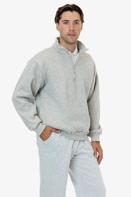 HFX428 - Unisex Heavy Fleece Half Zip Pullover (Piece Dye) Slouchy Comfort Pullover