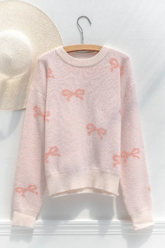 Cupid's Bow Pullover Sweater Open Neck Pullover