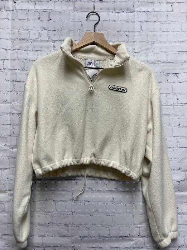 Size Medium Ladies Cream Adidas Pullover Soft Wool Sweater