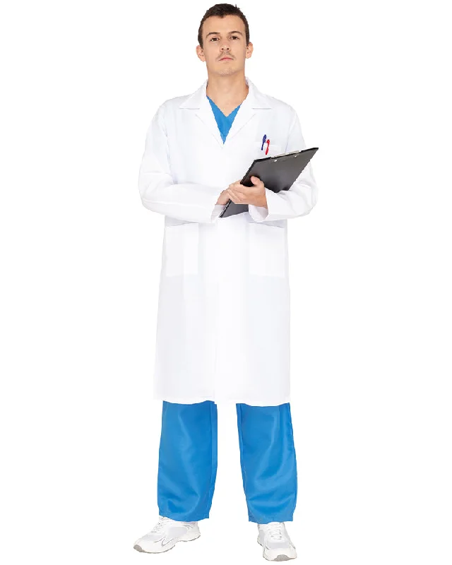 Adult Plus Size Lab Costume Coat Shawl Collar Notch Collar Lapel Collar