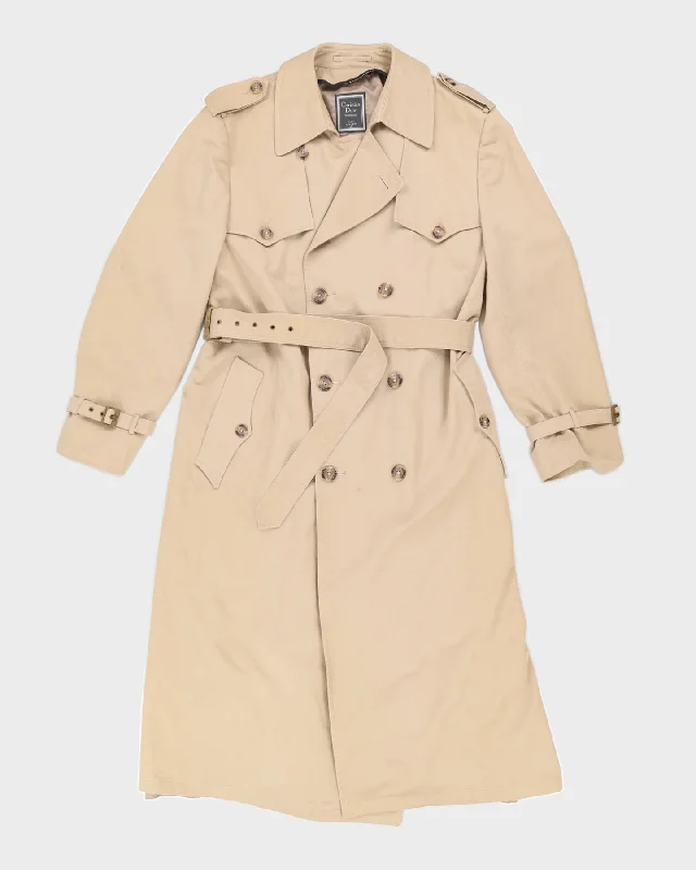 Vintage Christian Dior Double Breasted Beige Mac Coat - L Toggle Coat Shawl Collar Coat Notch Collar Coat Vintage Christian Dior Double Breasted Beige Mac Coat - L Toggle Coat Shawl Collar Coat Notch Collar Coat