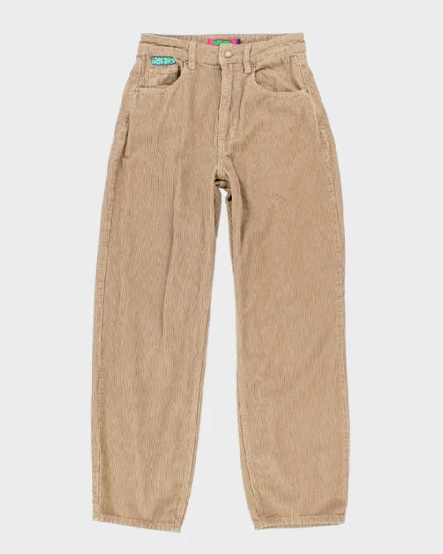 Women's Empyre Tan Corduroy Trousers - W28 L30 Trousers Satin Smooth