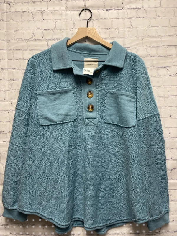 Size Small Ladies Blue American Eagle Pullover Square Neck Pullover