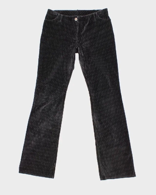 Vintage 90s/00s Guess Velvet Pinstripe Trousers - W30 L31 Trousers Velvet Soft