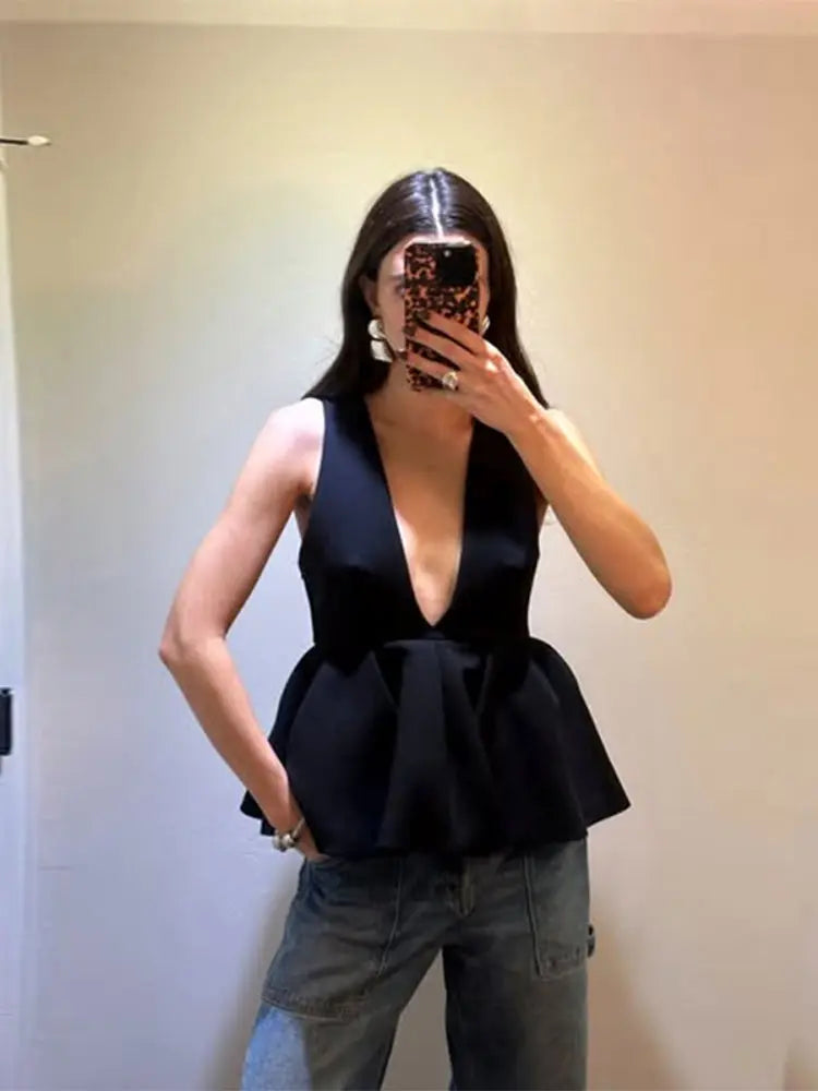 Jasmin - Flattering peplum top and trouser set Trousers Trousers Formal