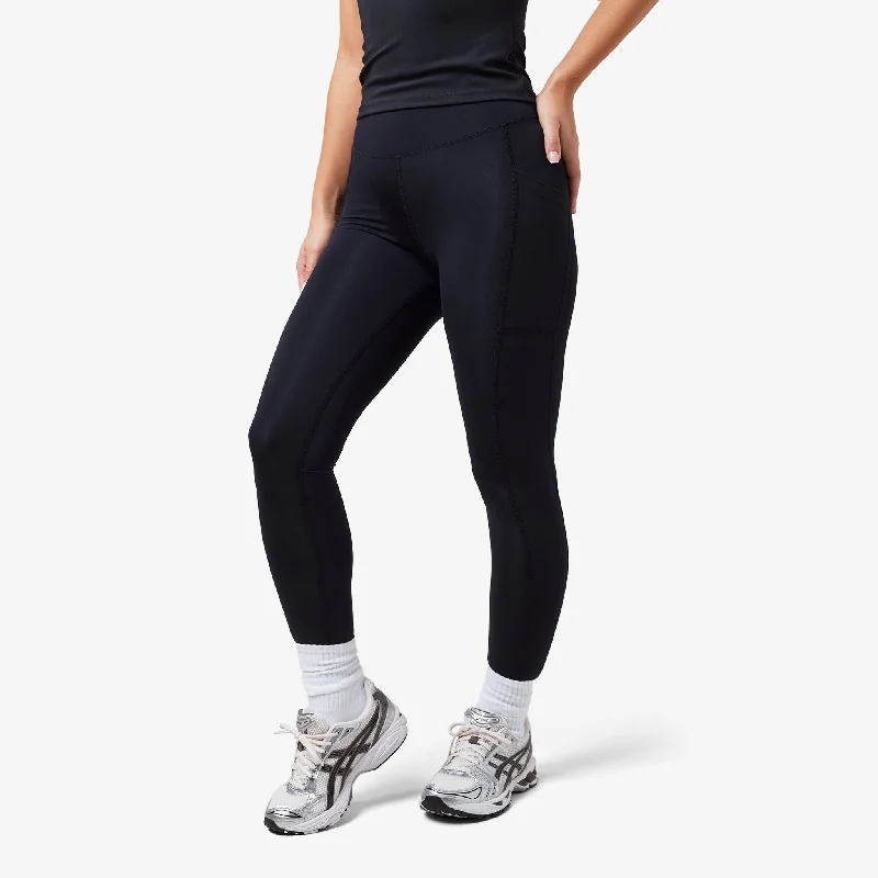 Performance Pocket Legging | Black Comfortable Sports Performance Tights