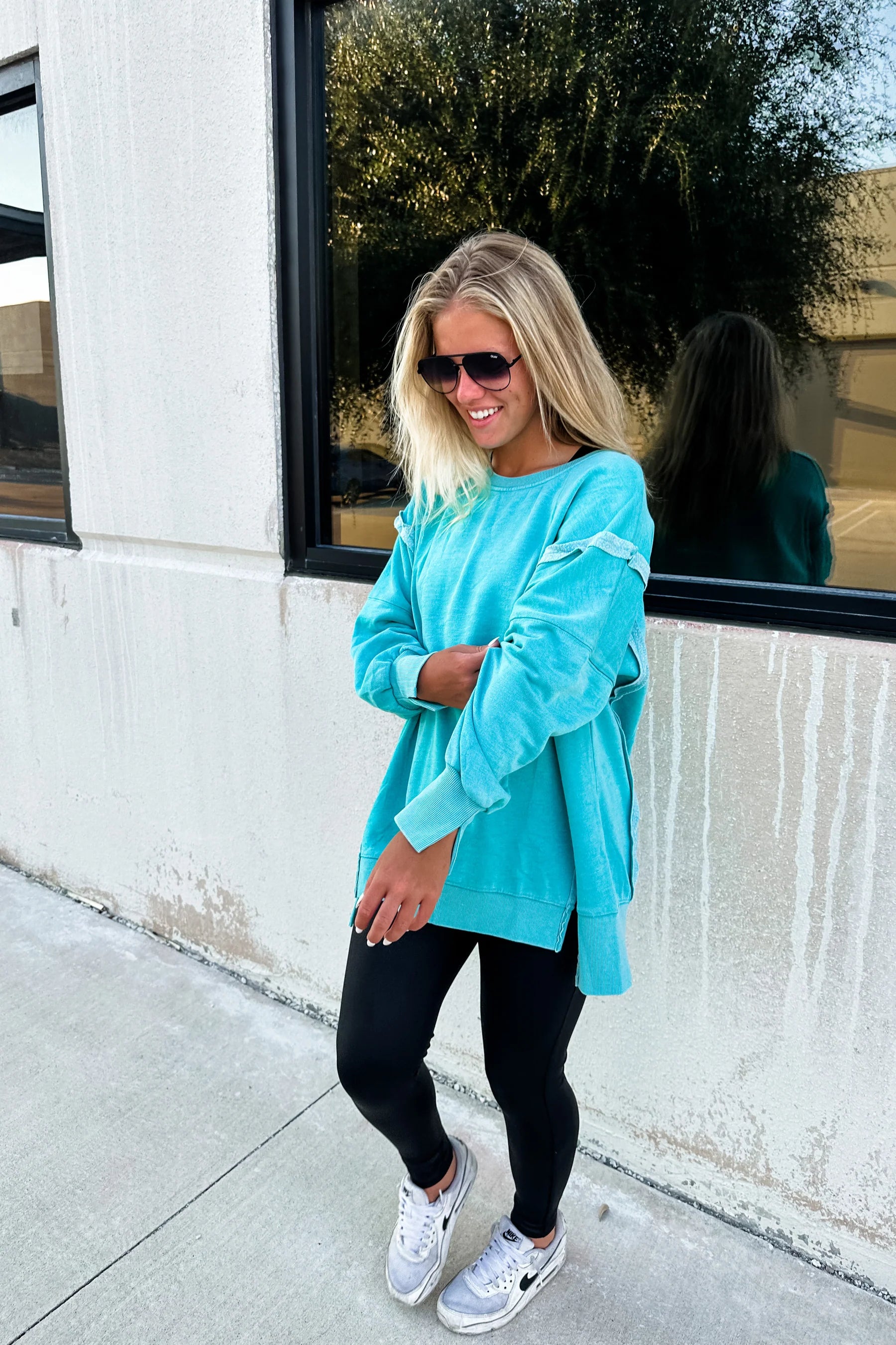 Classic Crew Pullover by Blakeley Surplice Neck Pullover