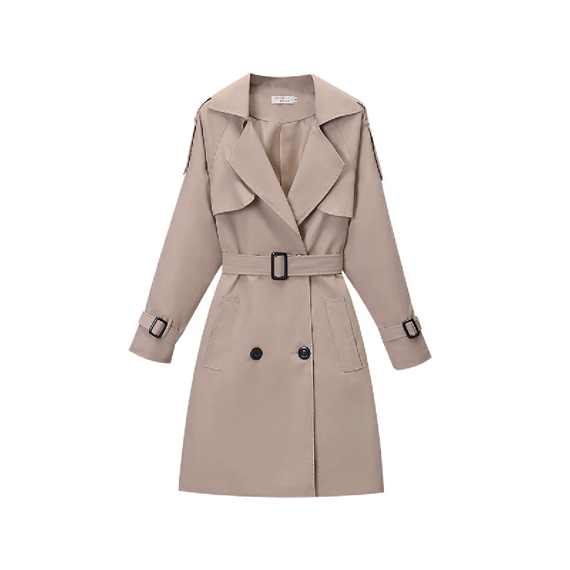 Slim Double-breasted Coat Trench Raincoat Windbreaker