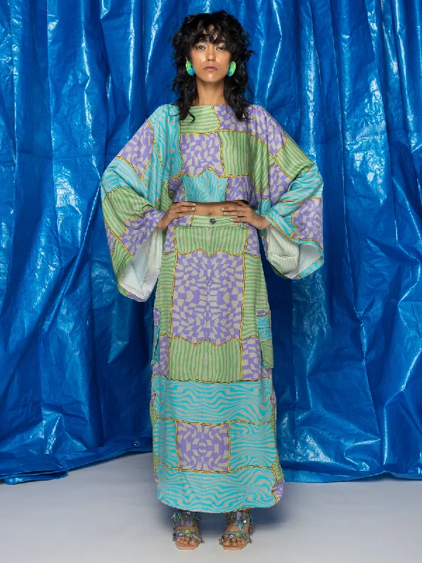 Ilaake Crop Top Satin Fabric Silk Fabric Chiffon Fabric
