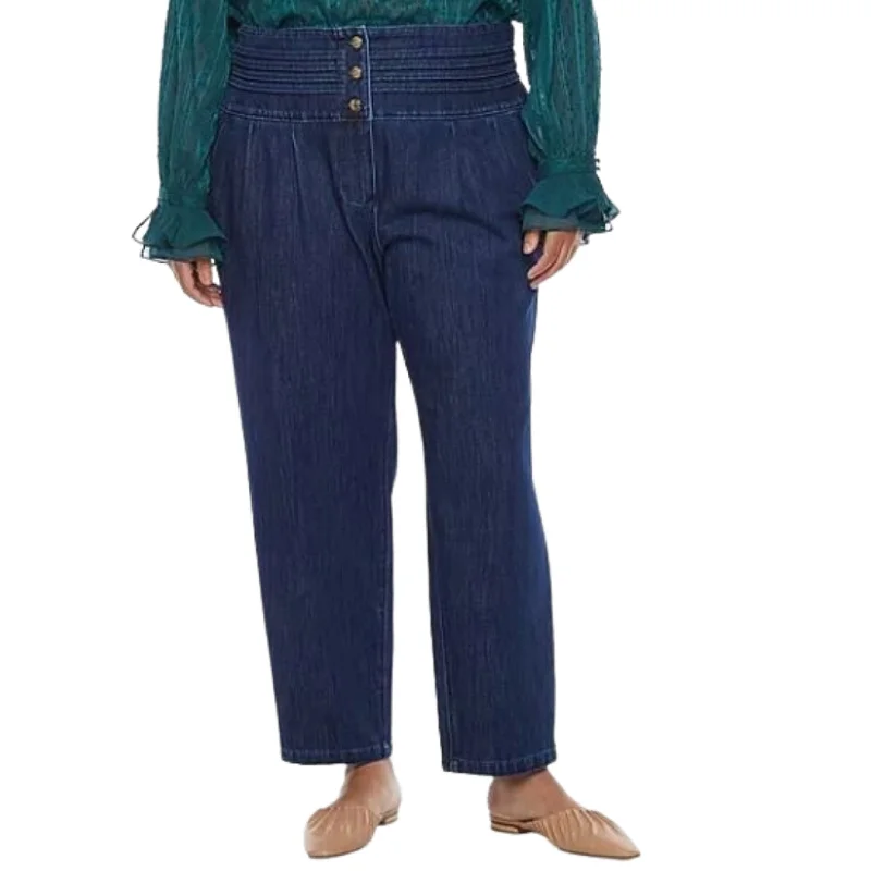 RYEGRASS - Regular Fit Ankle Denim Trouser Jeans Trousers Culottes Wide Leg