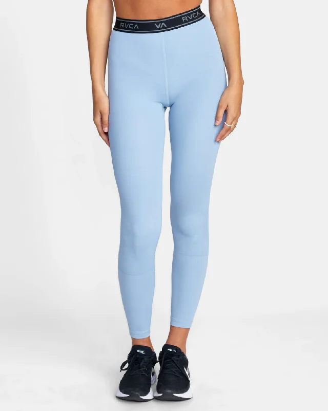 Base Workout Leggings - Muted Blue Cozy Bootcut Leggings