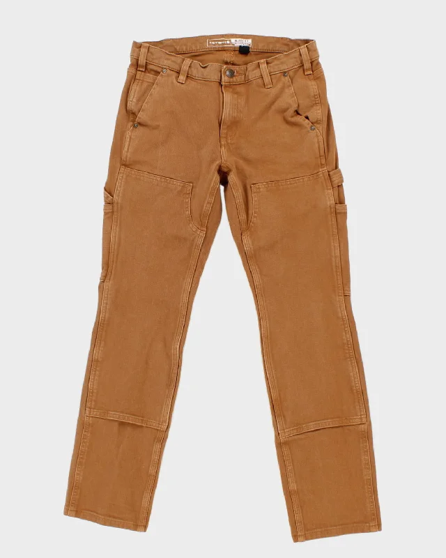 Carhartt Relaxed Fit Double Knee Trousers - W30 L28 Cropped Trousers Casual Linen