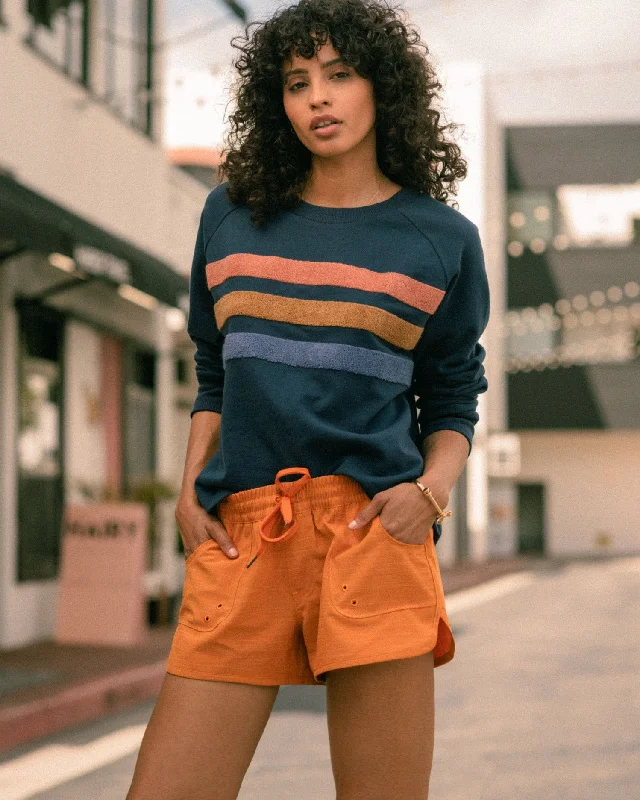 Organic Raglan Crew Pullover Chunky Knit Pullover