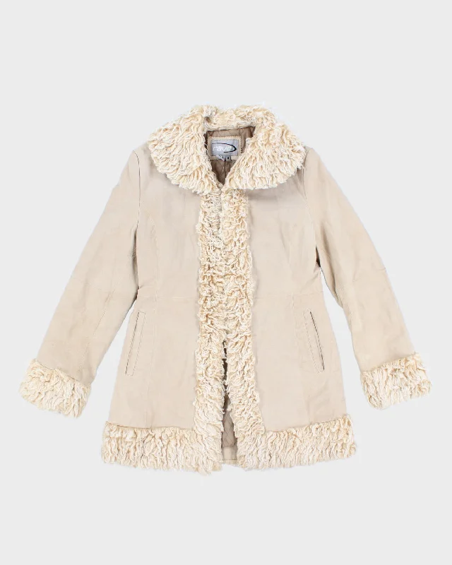 Vintage Rave Suede Penny Lane Coat - M empire Basque Peplum