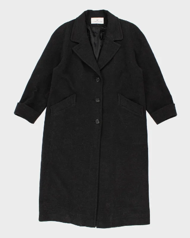 Vintage Alfred Sung Wool/Cashmere Blend Coat - XL Striped Polka Dot Floral