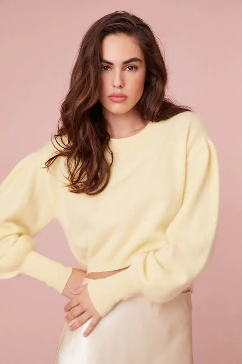 LoveShackFancy Candela Pullover Seamless Knit Pullover