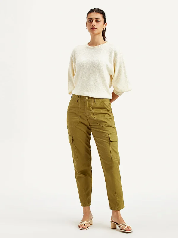 Women's High Rise Cargo Trousers Trousers Top Rated