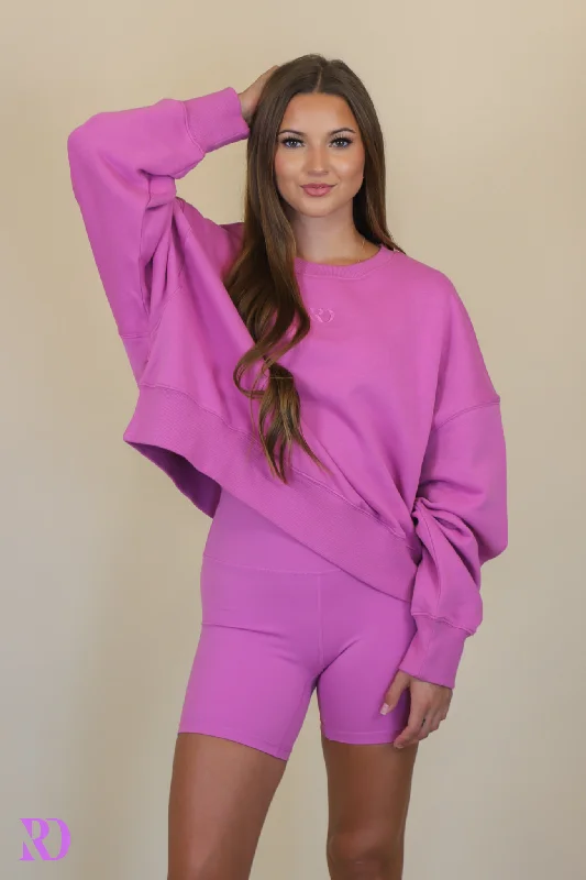 ULTRA VIOLET TONE PULLOVER | RD ESSENTIALS Cashmere Luxurious Pullover