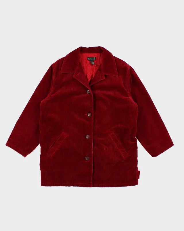 Vintage Jeanne Pierre Corduroy Coat - L Jersey Tulle Batik